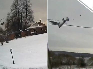 “俄运输机解体画面曝光：揭秘神秘事故瞬间”