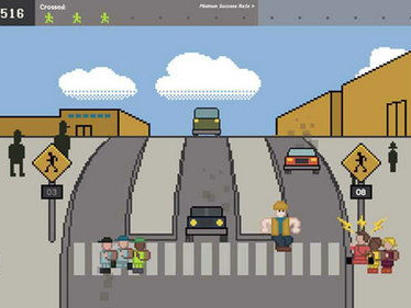 幼儿园萌娃过马路，萌态百出可爱至极